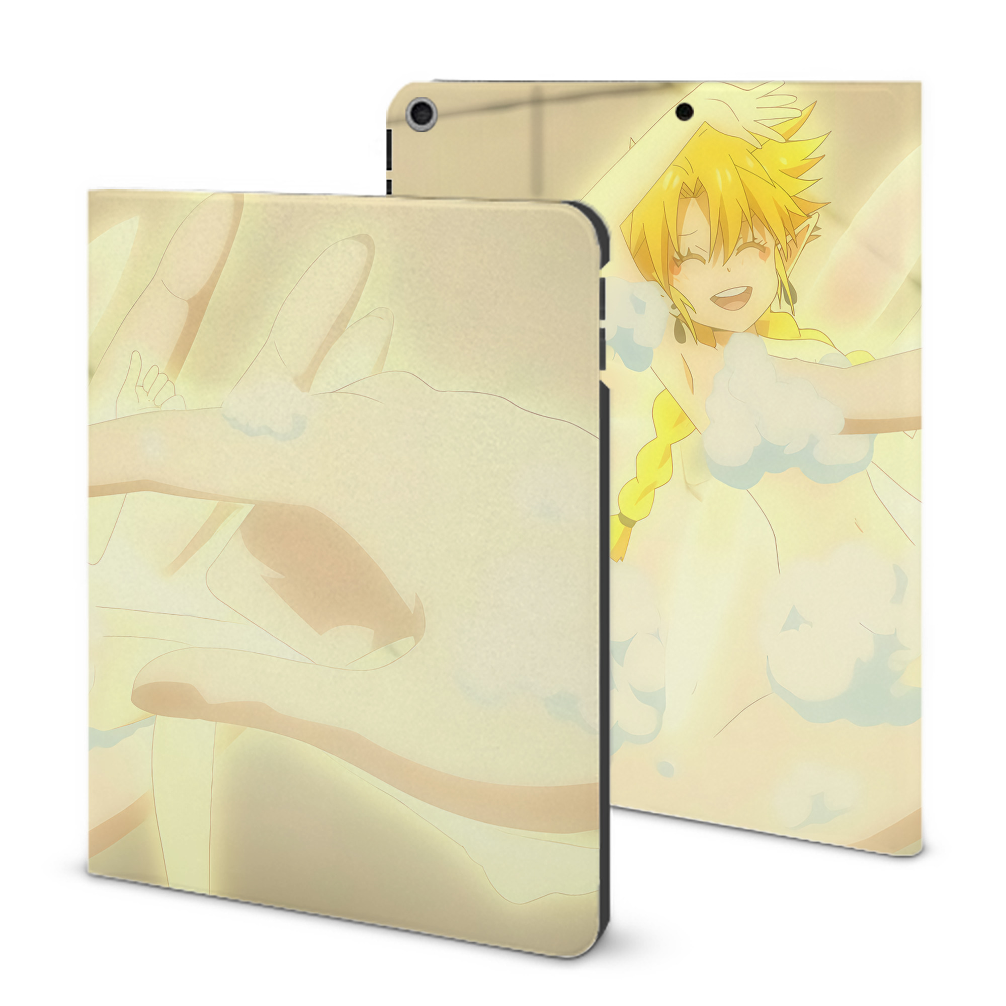 （画像用） 転スラ Regarding Reincarnated to Slime IPad ケース ブック型 PUレザー TPU 耐衝撃 軽量 薄型 ペン収納なし 全面保護 IPad 各モデル対応